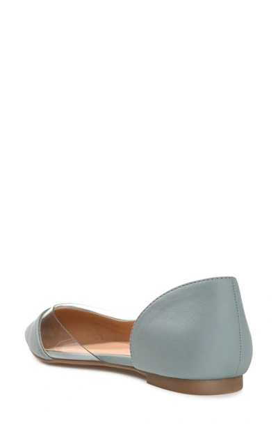Journee Collection Mikki Pointed Toe Flat In Blue