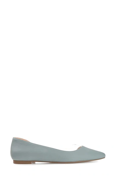 Journee Collection Mikki Pointed Toe Flat In Blue