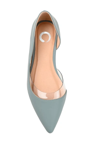 Journee Collection Mikki Pointed Toe Flat In Blue