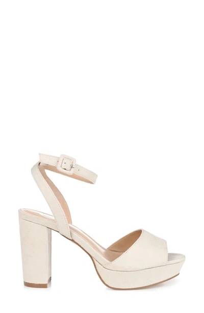 Journee Collection Journee Nairri Platform Sandal In Nude