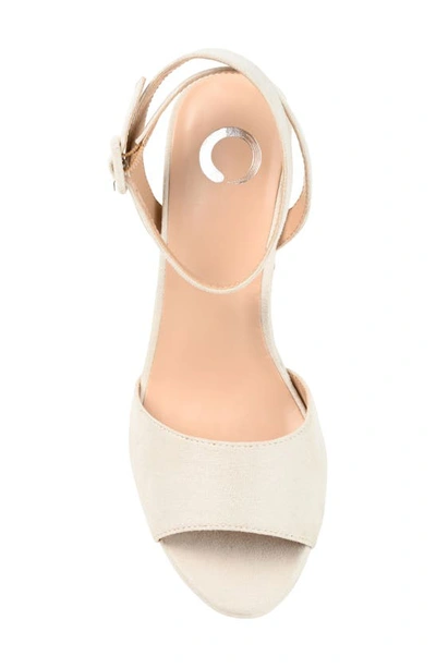 Journee Collection Journee Nairri Platform Sandal In Nude