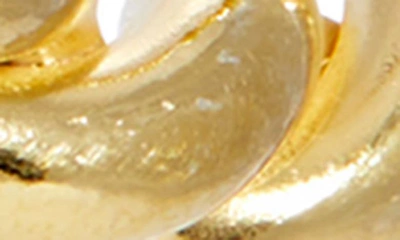 Shop Savvy Cie Jewels Gold Vermeil Twist Hoop Earrings In Yellow