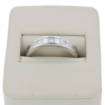 Shop Vir Jewels 1/2 Cttw Diamond Wedding Band For Women, Princess Diamond Wedding Band In 14k White Gold With Milgra In Silver