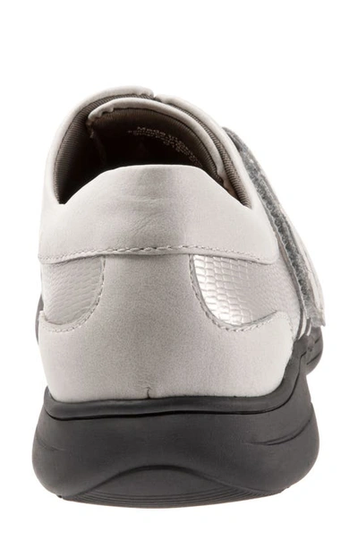 Shop Trotters Joy Slip-on Sneaker In Pewter Leather