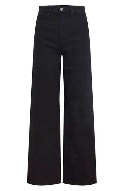 Shop Joe's The Mia Petite High Waist Wide Leg Jeans In Black