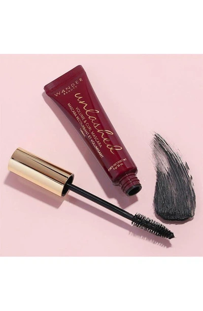 Wander Beauty Unlashed Volume And Curl Mascara In Tarmac