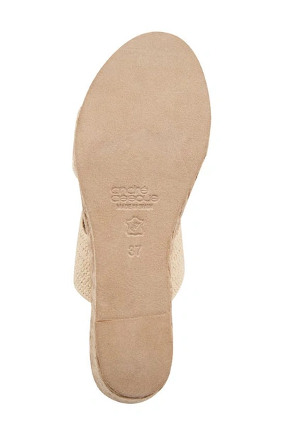 Andre Assous Nori Wedge Sandal In Natural