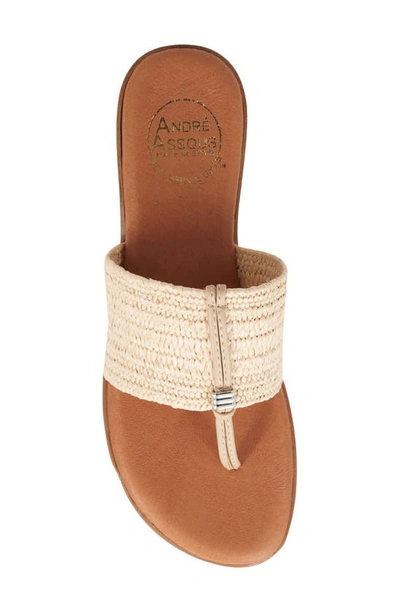 Shop Andre Assous André Assous Nice Woven Sandal In Natural