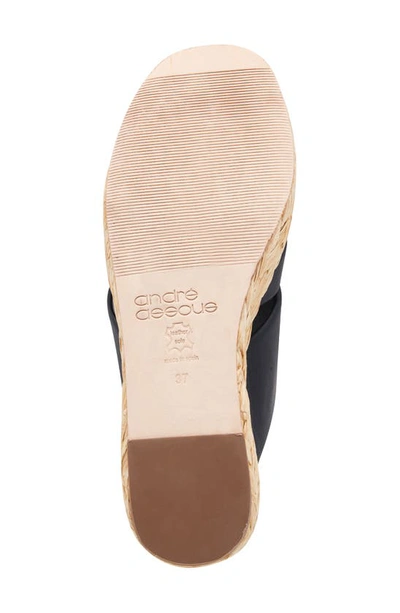 Shop Andre Assous Calesa Wedge Sandal In Navy
