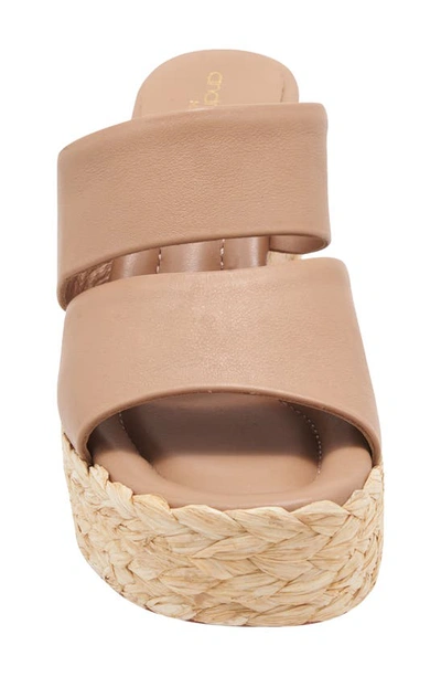 Shop Andre Assous Pilar Platform Wedge Sandal In Tan