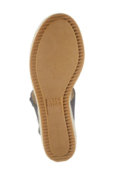 Shop Eileen Fisher Weslia Espadrille Platform Wedge Sandal In Twilight