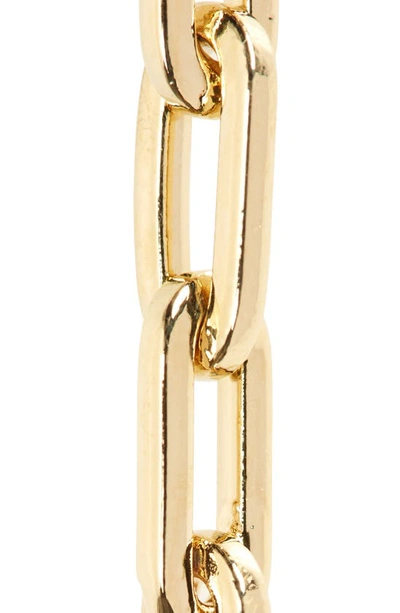 Shop Valentino Crystal Vlogo Chain Link Belt In Oro/crystal Silver