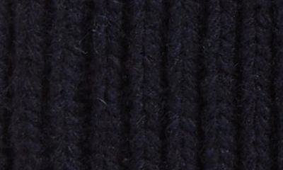 Shop Jacquemus Le Bonnet Logo Patch Rib Wool Beanie In Navy