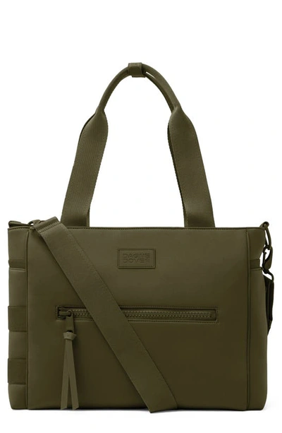 Shop Dagne Dover Large Wade Diaper Tote In Dark Moss