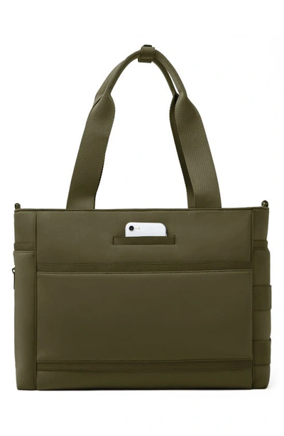 Shop Dagne Dover Large Wade Diaper Tote In Dark Moss