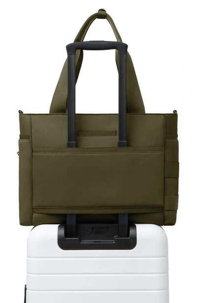 Shop Dagne Dover Large Wade Diaper Tote In Dark Moss