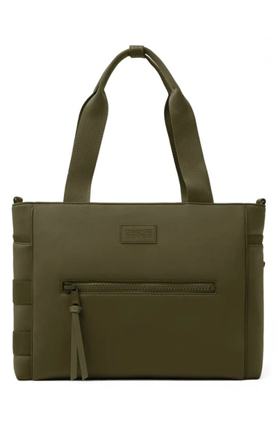 Shop Dagne Dover Large Wade Diaper Tote In Dark Moss