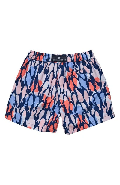 Shop Snapper Rock Kids' Fish Frenzy Volley Shorts In Navy