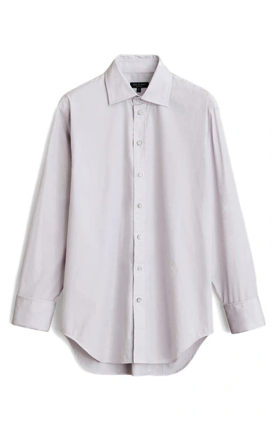 Shop Rag & Bone Diana Cotton Poplin Button-up Shirt In Lavender