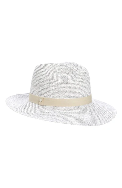 Shop Nordstrom Packable Braided Paper Straw Panama Hat In Grey Light Combo