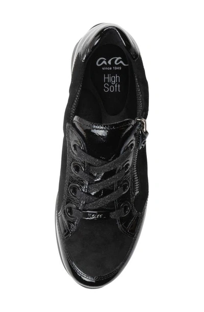 Ara Ollie Lace-up Sneaker In Black