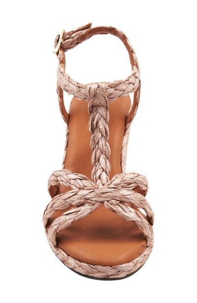 Shop Andre Assous Madina Wedge Sandal In Chocolate