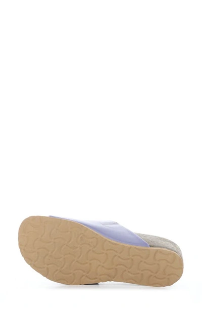 Shop Bos. & Co. Lux Slide Sandal In Lavender Nappa
