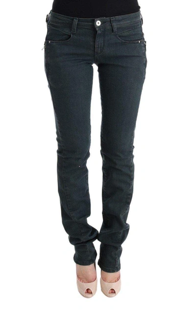 Shop Costume National C'n'c   Cotton Superslim Jeans In Gray