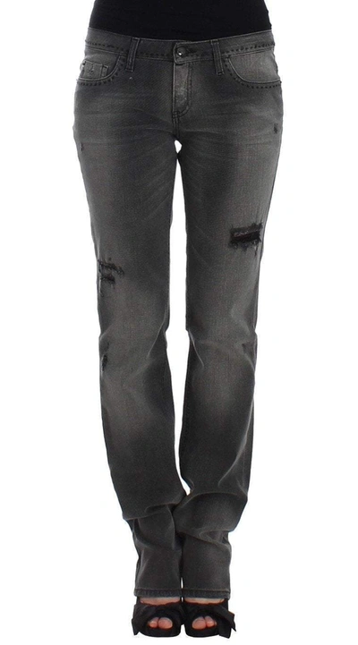 Shop Costume National C'n'c   Straight Leg Jeans In Gray