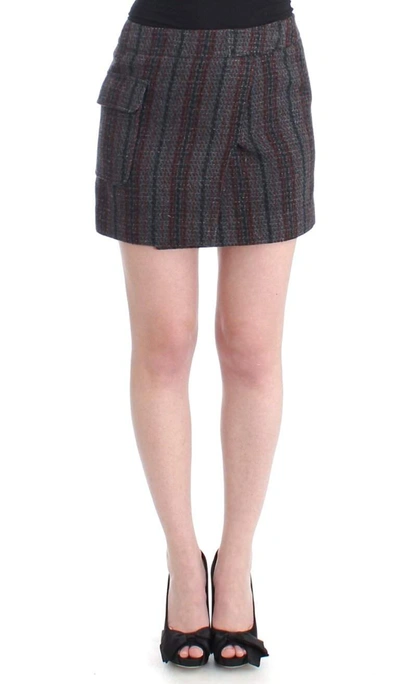 Shop Costume National C'n'c   Wool Mini Skirt In Gray