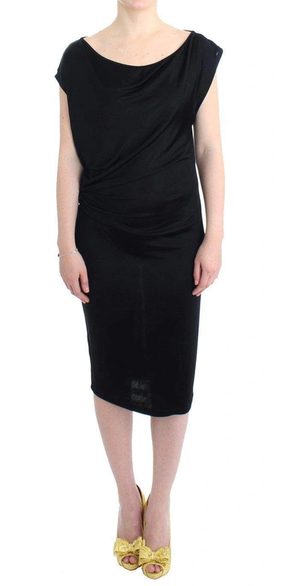 Shop Costume National C'n'c  Assymetric Dress In Black