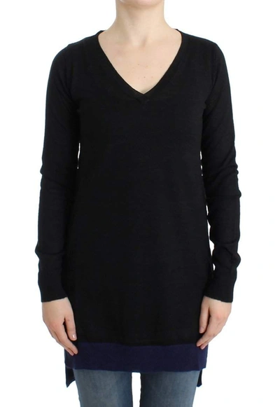 Shop Costume National C'n'c  V-neck Lightweight Sweater In Black