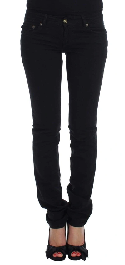 Shop Cavalli Cotton Stretch Slim Skinny Fit Jeans In Black