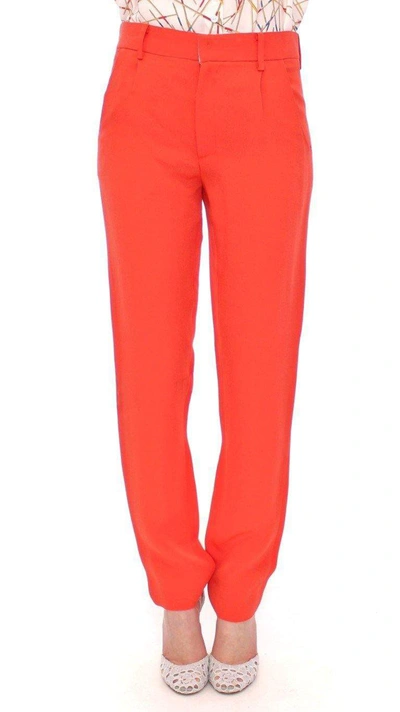 Cote Co|te Orange Boyfriend Stretch Women's Pants In Orange