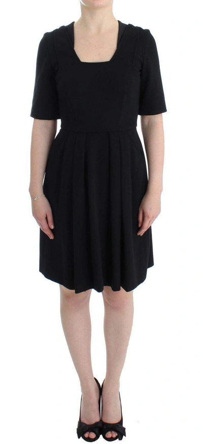 Shop Cote Short Sleeve Venus Dress In Black