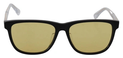 Shop Diesel Black Frame Dl0330-d 01e 57 Yellow Transparent Lenses Sunglasses