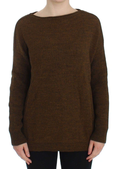Shop Dolce & Gabbana Green Knitted Pullover Sweater Top