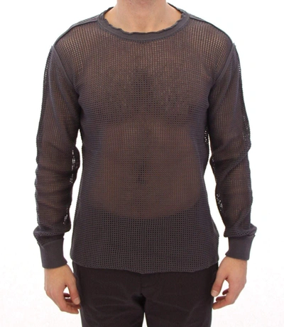 Shop Dolce & Gabbana Purple Runway Netz Pullover Netted Sweater