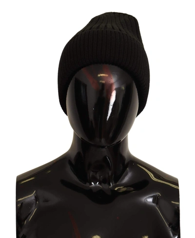 Dolce & Gabbana Black Wool Knit Women Winter Hat In Black