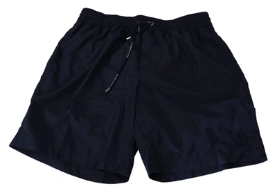 Shop Dolce & Gabbana Blue Beachwear Shorts Mens Boxer Swimshorts