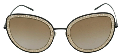 Shop Dolce & Gabbana Gla755 Gradient Metal Sunglasses In Black