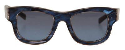 Shop Dolce & Gabbana Gla877 Gradient Acetate Sunglasses In Blue