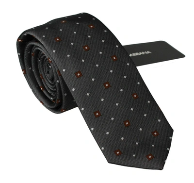 Shop Dolce & Gabbana Gray Patterned Classic Mens Slim Necktie