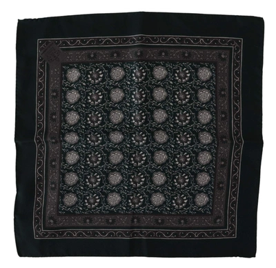 Shop Dolce & Gabbana Multicolor Silk Pocket Square Handkerchief