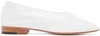 MARTINIANO White Leather Glove Flats