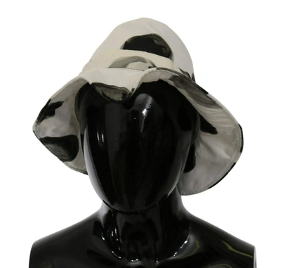 Shop Dolce & Gabbana White Cotton Big Polka Dot Pattern Bucket Hat