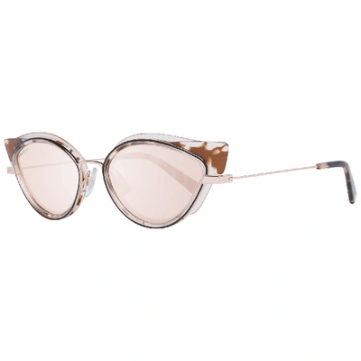 Shop Dsquared² Dq0336 Mirrored Cat Eye Sunglasses In Brown