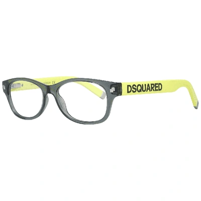 Shop Dsquared² Grey Unisex Optical Frames In Red