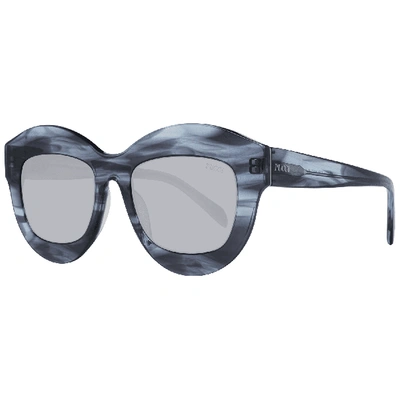 Shop Emilio Pucci Butterfly Sunglasses In Blue
