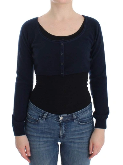 Shop Ermanno Scervino Women   Cashmere Cardigan Sweater In Blue